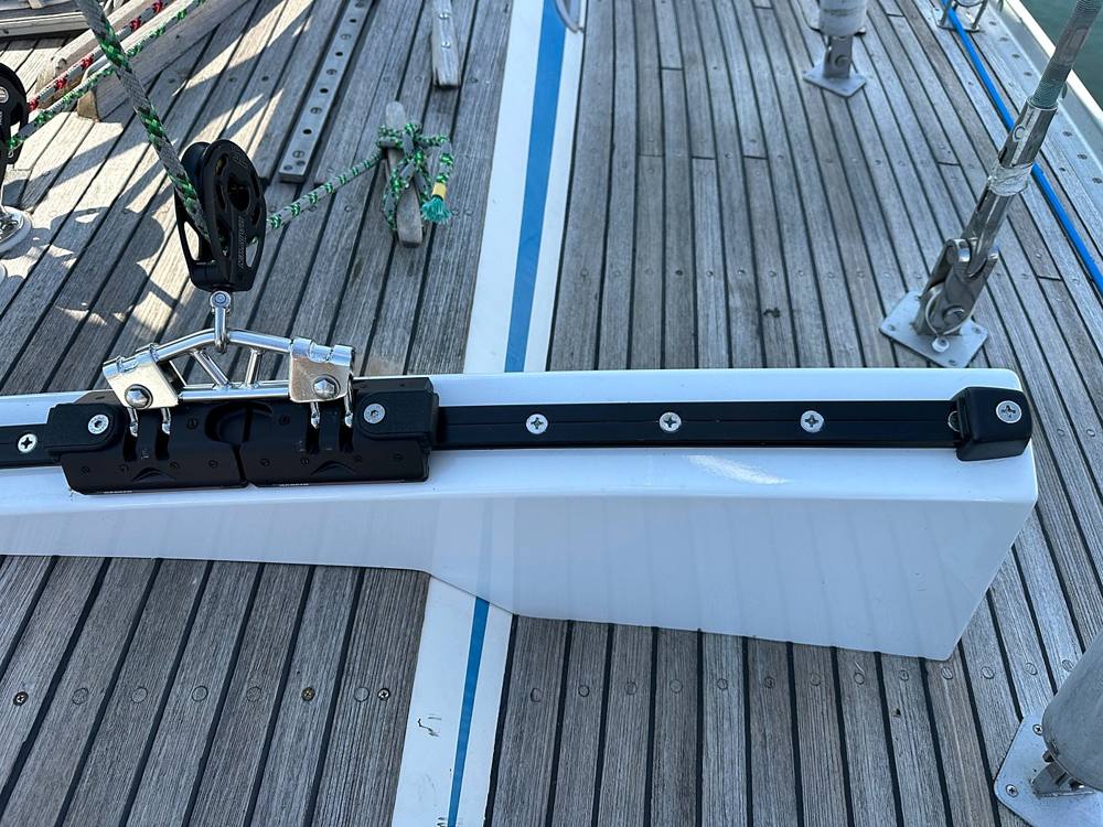 Photo from this job: Bumpers for a self-tacking jib track