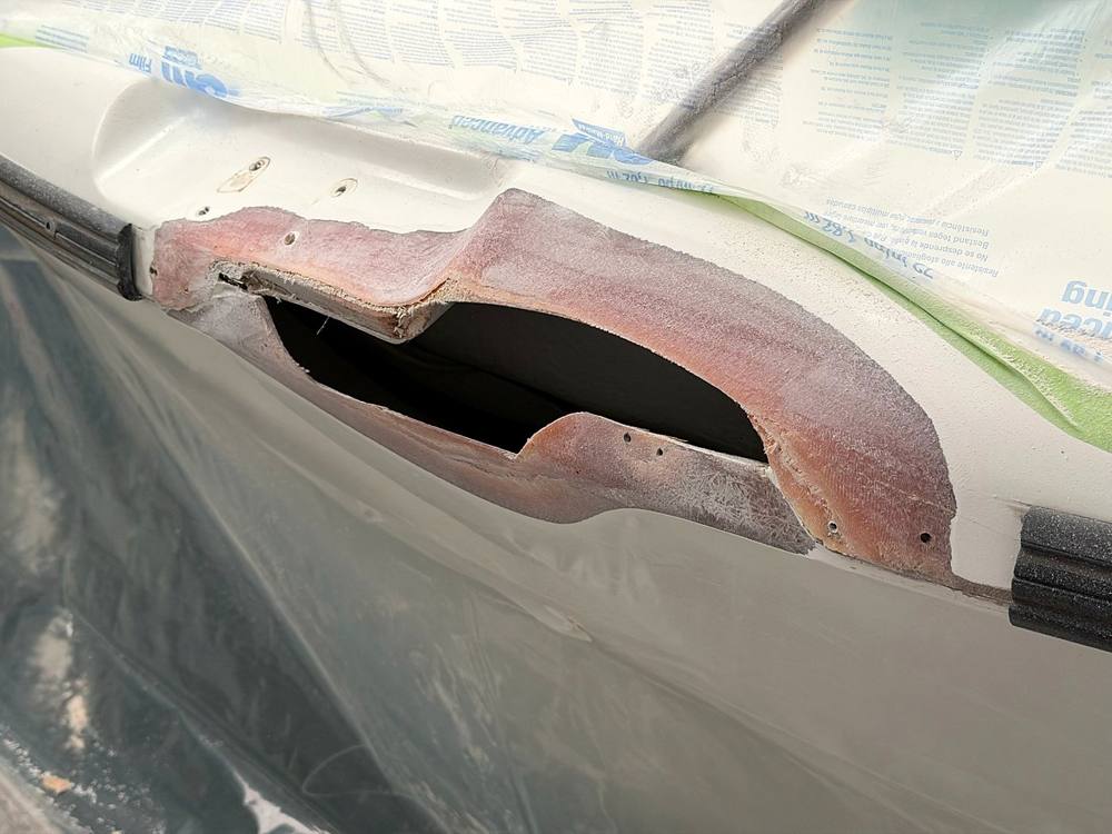 Photo from this job: Hull damage from an impact