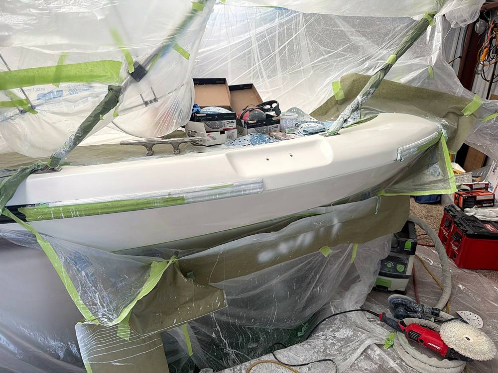 Photo from this job: Hull damage from an impact