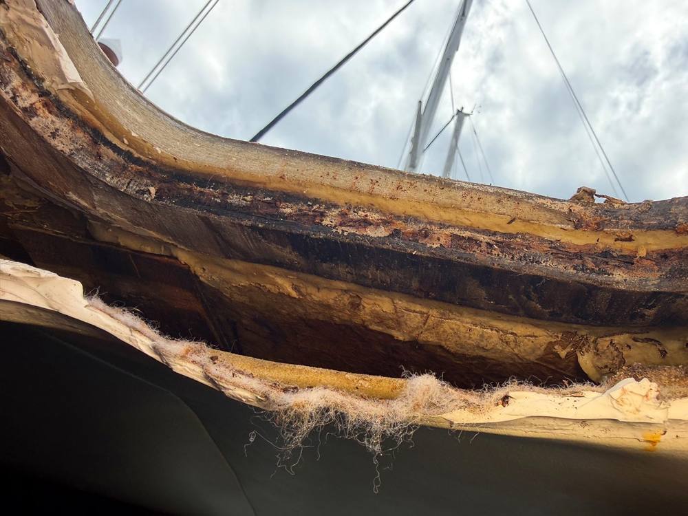 Photo from this job: Rotted hatch openings rebuilt