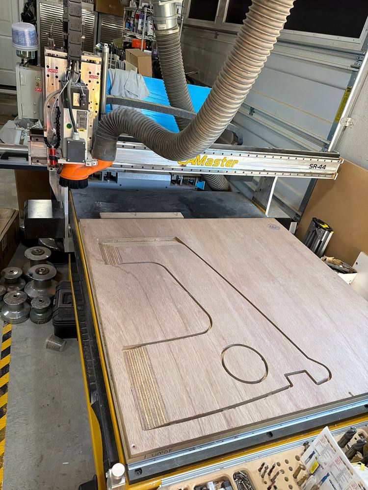 Photo from this job: Hull damage and a new forward bulkhead