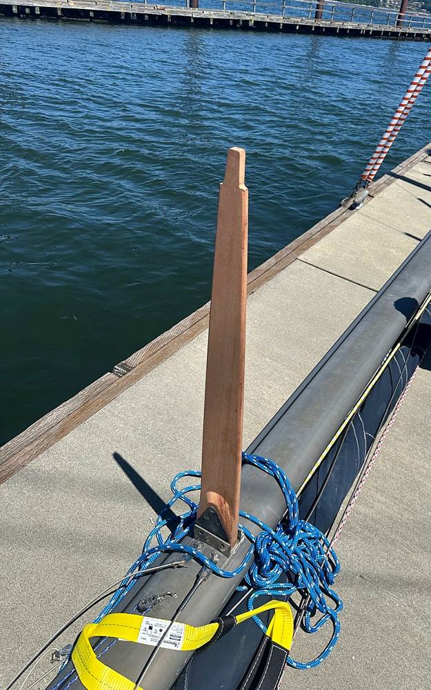 Photo from this job: Custom mahogany spreaders
