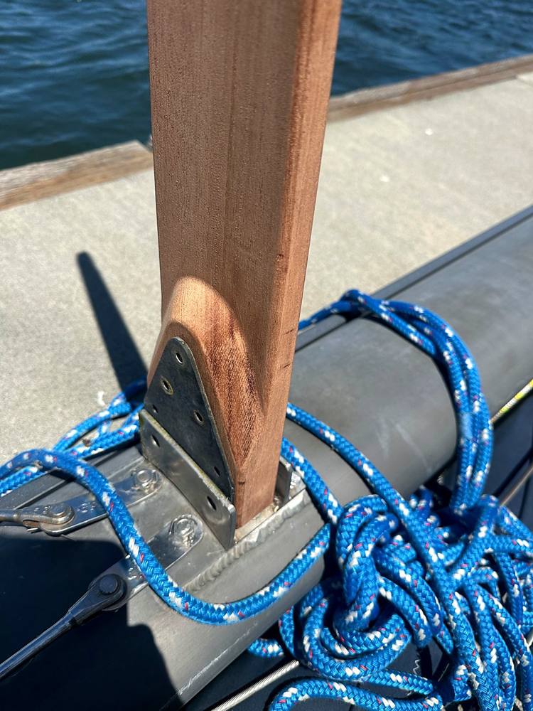 Photo from this job: Custom mahogany spreaders